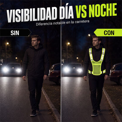 🌟High Visibility, Night Safety🦺 High-Visibility Safety Vest – Fluorescent Color & Wide Reflective Bands | Perfect for Walking, Cycling & Road Work, Boosts Night Visibility ✨