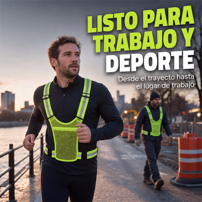 🌟High Visibility, Night Safety🦺 High-Visibility Safety Vest – Fluorescent Color & Wide Reflective Bands | Perfect for Walking, Cycling & Road Work, Boosts Night Visibility ✨