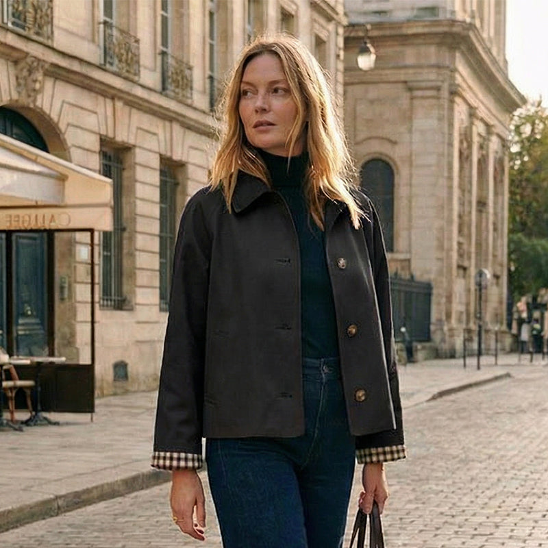 🌸  Women's Single-Breasted Cropped Jacket – Premium Blend & Breathable | Perfect for Spring, Autumn & Winter Layering ✨