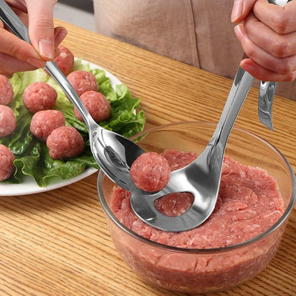 🥳2026 HOT SALE🥳💞50K+ SOLD! 🥩🍴 50% OFF! Meatball Spoon – Non‑stick, scoop & drain in one. No more messy hands – perfect meatballs in seconds! – a must‑have kitchen gadget! 🎁✨