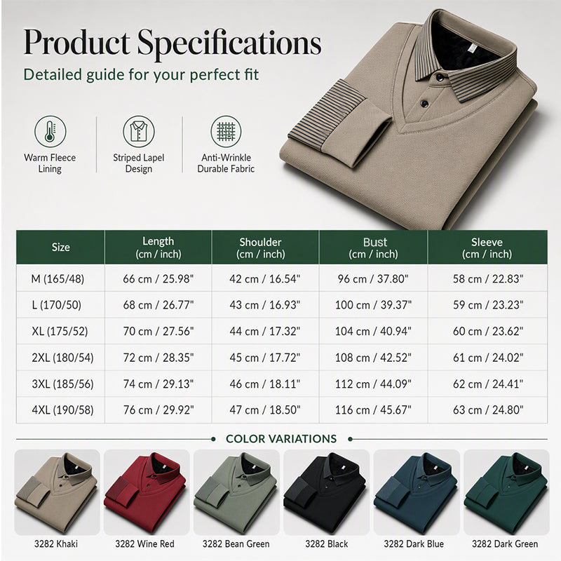 🔥High-Density Fleece, Heat-Locking Warmth – Men's Winter Thermal Top, Soft & Cozy ✨
