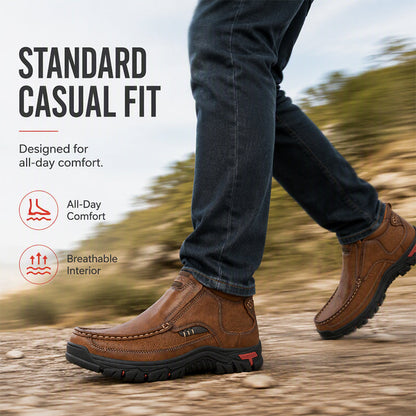 👞 Step In & Go | Men's Comfortable Slip-On PU Leather Shoes⚡