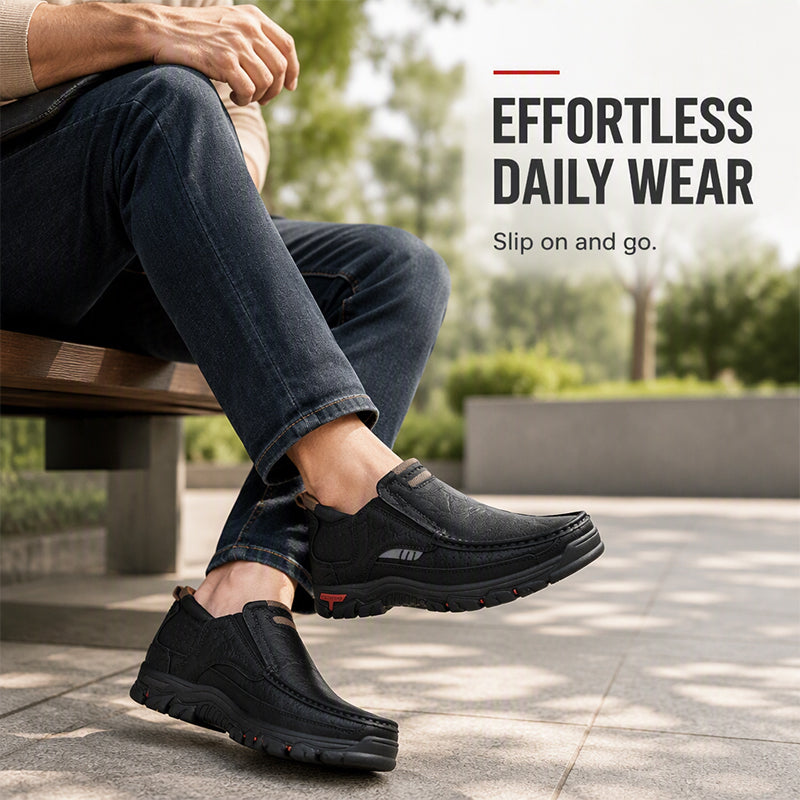 👞 Step In & Go | Men's Comfortable Slip-On PU Leather Shoes⚡