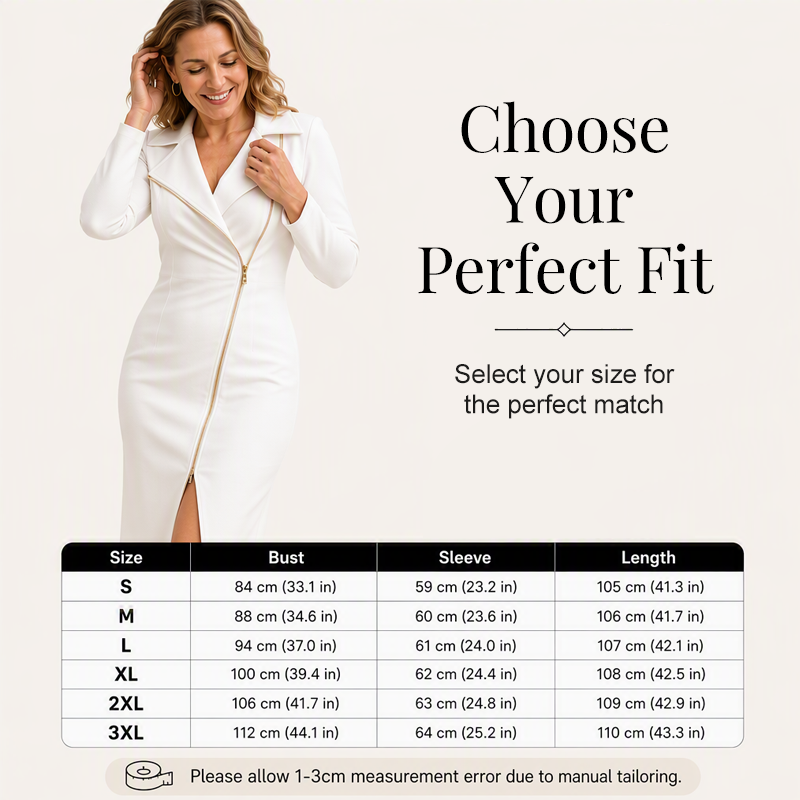 👗Effortless & Versatile, Everyday Wear – Women's Zipper-Front Slit Dress ✨