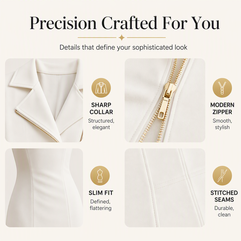 👗Effortless & Versatile, Everyday Wear – Women's Zipper-Front Slit Dress ✨
