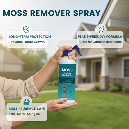 🏠 Spray curățător de mușchi pentru acoperiș – Îndepărtează rapid mușchiul și algele