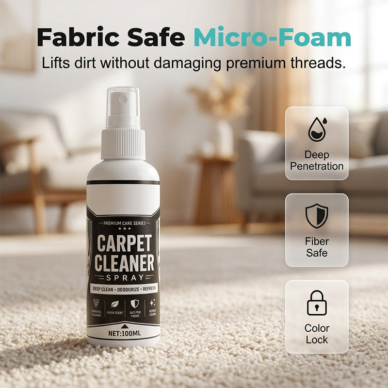 🛋️ Deep Clean Carpet Spray – Industrial-Strength Formula | Perfect for Auto Interiors, Sofas & Rugs, Effortless Stain Removal ✨