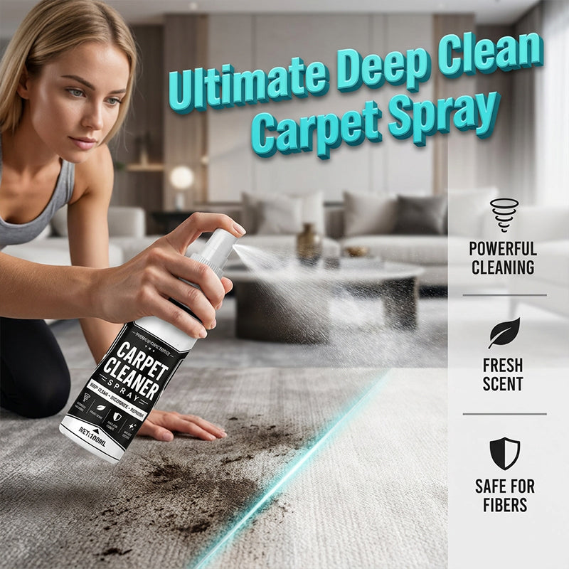 🛋️ Deep Clean Carpet Spray – Industrial-Strength Formula | Perfect for Auto Interiors, Sofas & Rugs, Effortless Stain Removal ✨