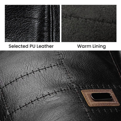 🛡️Premium PU Leather, Fine Craftsmanship🧢 Men's Ivy Cap – Detailed Stitching & Classic Fit