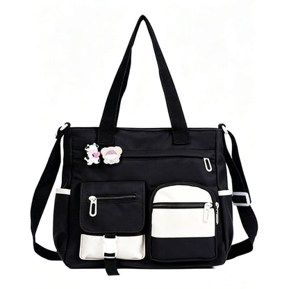 🛍️Large Capacity & Multi-Pocket, Commute & Shopping👝 Canvas Tote Bag – Multi-Pocket Design & Spacious