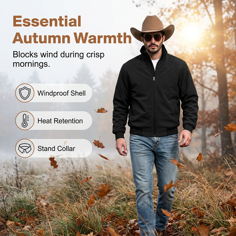 🤠Classic Western, Retro Casual – Men's Classic Western Zip-Up Jacket ✨