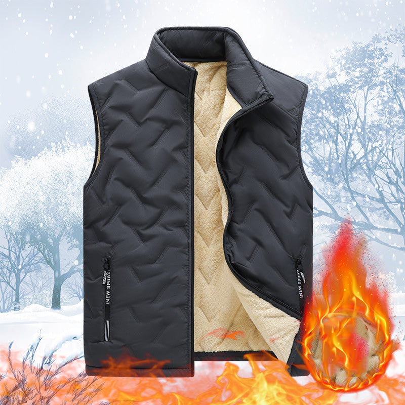 🧥 Men's Winter Warm Quilted Vest – Skin-Friendly & Breathable, Slim Fit | Effortless Layering, Multiple Sizes ✨