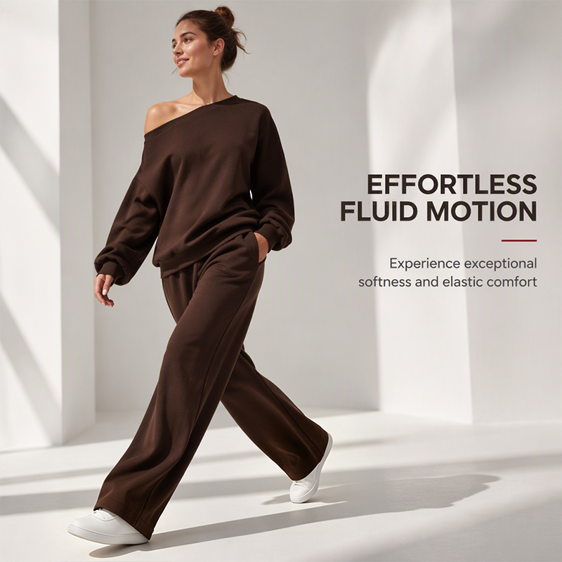🌸Plus-Size Loose Fit, Freedom to Move🧘 Women's Leisure 2-Piece Set – Elastic Waist & Side Pockets | Loose & Non-Restrictive, Comfortable & Free ✨