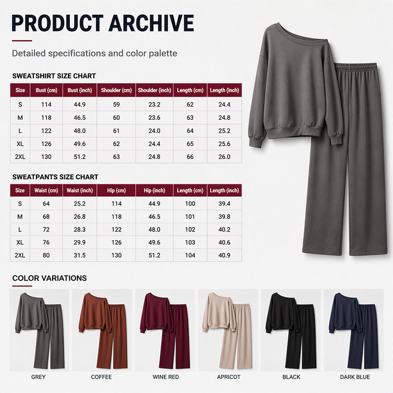 🌸Plus-Size Loose Fit, Freedom to Move🧘 Women's Leisure 2-Piece Set – Elastic Waist & Side Pockets | Loose & Non-Restrictive, Comfortable & Free ✨