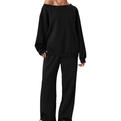 🌸Plus-Size Loose Fit, Freedom to Move🧘 Women's Leisure 2-Piece Set – Elastic Waist & Side Pockets | Loose & Non-Restrictive, Comfortable & Free ✨