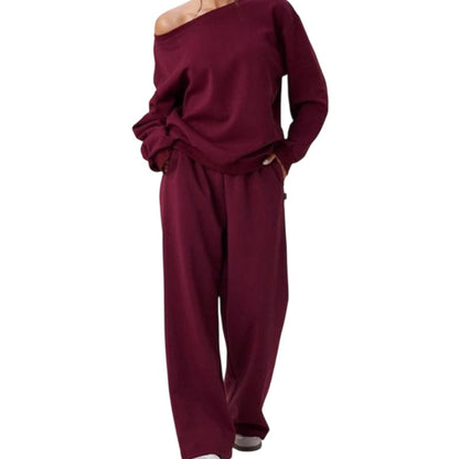 🌸Plus-Size Loose Fit, Freedom to Move🧘 Women's Leisure 2-Piece Set – Elastic Waist & Side Pockets | Loose & Non-Restrictive, Comfortable & Free ✨
