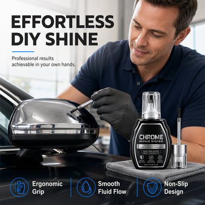 ✨ Chrome Repair Pen – Dual-Applicator Mirror-Shine Metal Touch-Up Tool 🚗🔧