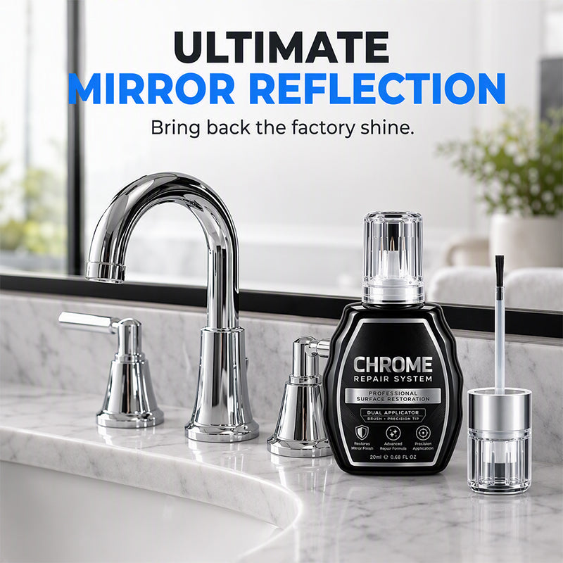 ✨ Chrome Repair Pen – Dual-Applicator Mirror-Shine Metal Touch-Up Tool 🚗🔧