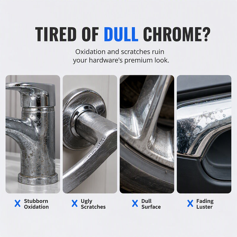 ✨ Chrome Repair Pen – Dual-Applicator Mirror-Shine Metal Touch-Up Tool 🚗🔧