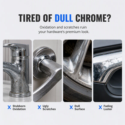 ✨ Chrome Repair Pen – Dual-Applicator Mirror-Shine Metal Touch-Up Tool 🚗🔧