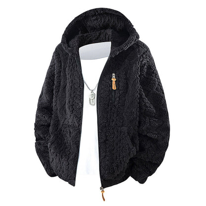 🧥 Corduroy Comfort, Cozy Coverage | Men's Hooded Fleece Zip Jacket ⚡ Free Shipping