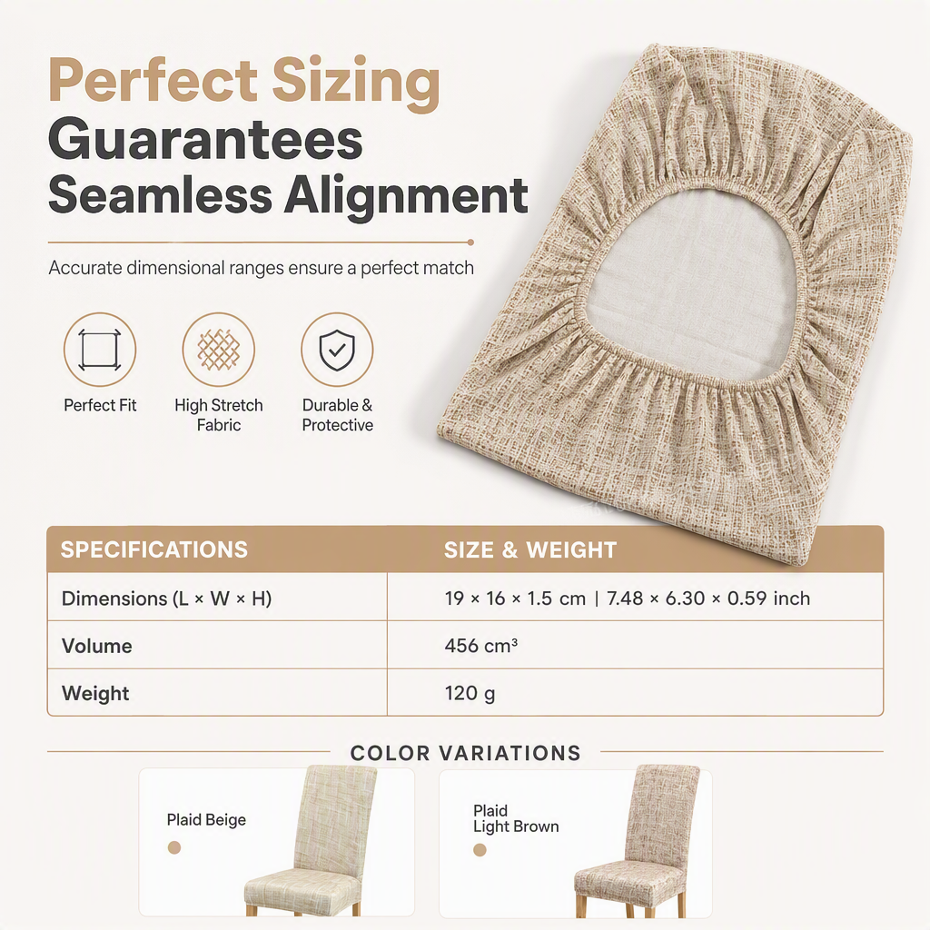 ⏳Limited-time 58% off⏰Universal Stretch Plaid Chair Cover – Protective, Easy Fit 🪑🧺