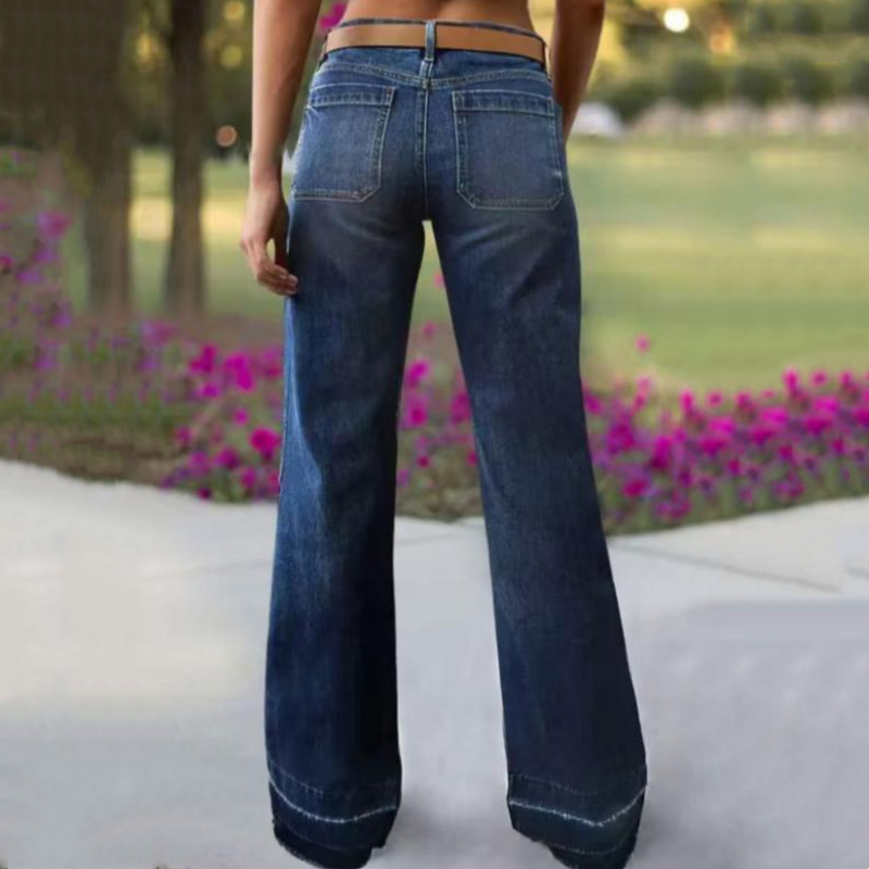 ☁️Stretchy Comfort, All-Day Wear👖 Women's Stretch Flare Jeans – Soft & Breathable, Body-Hugging Comfort ✨