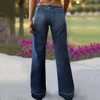 ☁️Stretchy Comfort, All-Day Wear👖 Women's Stretch Flare Jeans – Soft & Breathable, Body-Hugging Comfort ✨