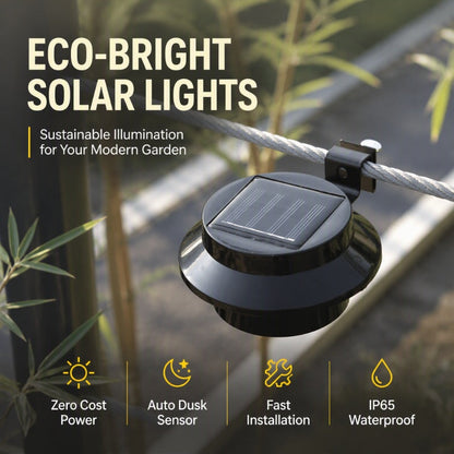 ☀️Only £ 7.99！！💡 Light Up Gutters, Fences & Garden Walls — Solar-Powered Outdoor LEDs With No Mains Wiring Needed 🏡✨