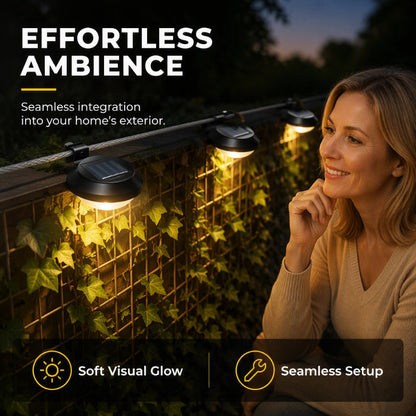 ☀️Only £ 7.99！！💡 Light Up Gutters, Fences & Garden Walls — Solar-Powered Outdoor LEDs With No Mains Wiring Needed 🏡✨
