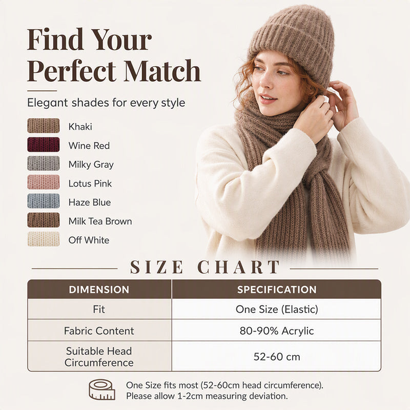 🧣All-in-One Warmth, Full Protection🧤 Hooded Scarf – Hat, Hood & Neck Warmer in One | Thick Plush Lining, Full Ear & Neck Coverage ✨