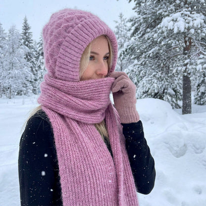 🧣All-in-One Warmth, Full Protection🧤 Hooded Scarf – Hat, Hood & Neck Warmer in One | Thick Plush Lining, Full Ear & Neck Coverage ✨