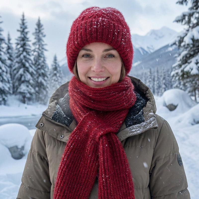 🧣All-in-One Warmth, Full Protection🧤 Hooded Scarf – Hat, Hood & Neck Warmer in One | Thick Plush Lining, Full Ear & Neck Coverage ✨