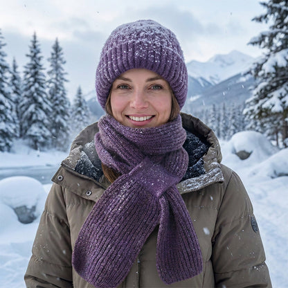 🧣All-in-One Warmth, Full Protection🧤 Hooded Scarf – Hat, Hood & Neck Warmer in One | Thick Plush Lining, Full Ear & Neck Coverage ✨