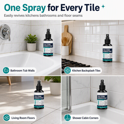 🎃Buy 1 Get 1 Free!🧼Tile & Grout Cleaner Spray – For Stubborn Dirt, Stains & Discolouration