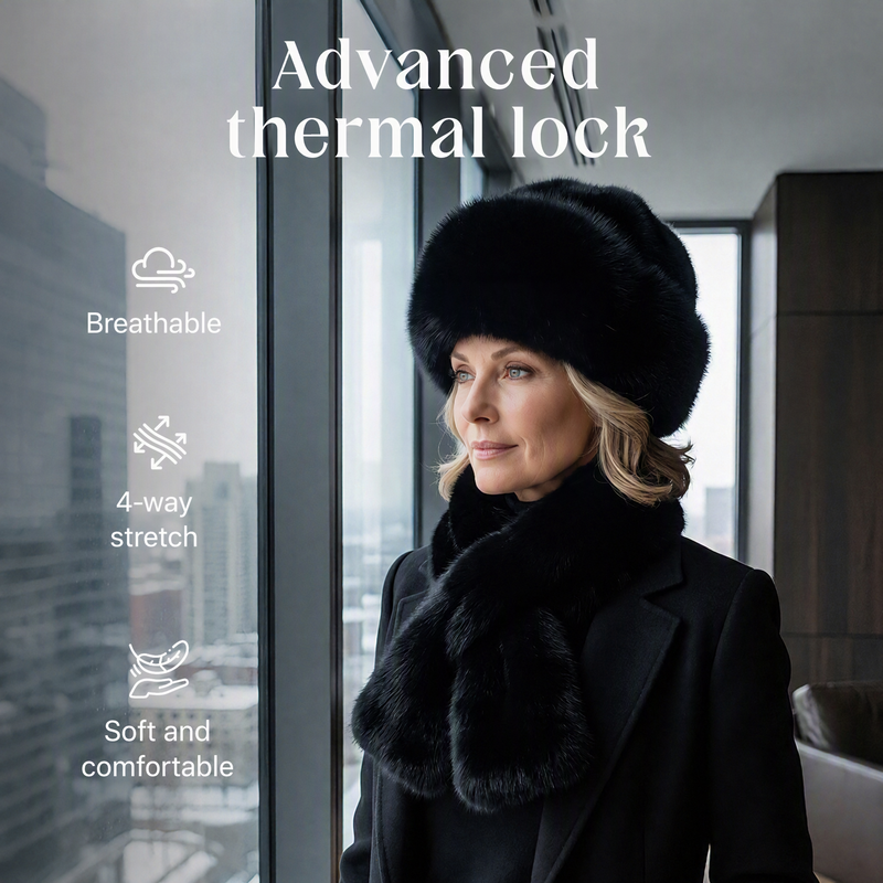 🧣Thickened Warmth, Full Cold Protection🎩 Winter Plush Scarf & Hat Set – Thick Plush & Heat Lock | Full Head & Neck Coverage, Blocks Severe Cold ✨