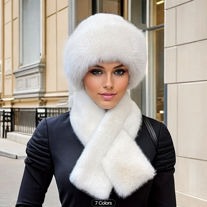 🧣Thickened Warmth, Full Cold Protection🎩 Winter Plush Scarf & Hat Set – Thick Plush & Heat Lock | Full Head & Neck Coverage, Blocks Severe Cold ✨