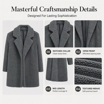 ❄️Thick Warmth, Cozy Coverage🧥 Women's Mid-Long Lambswool Coat – Thick Insulation & Comfortable Wear ✨