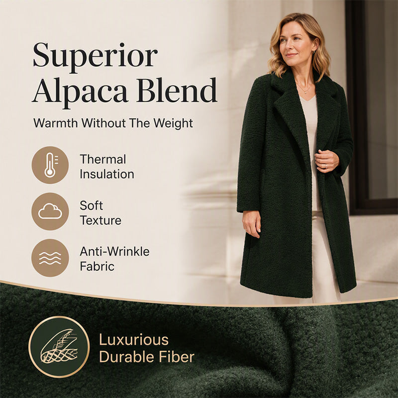 ❄️Thick Warmth, Cozy Coverage🧥 Women's Mid-Long Lambswool Coat – Thick Insulation & Comfortable Wear ✨