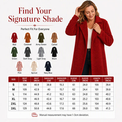 ❄️Thick Warmth, Cozy Coverage🧥 Women's Mid-Long Lambswool Coat – Thick Insulation & Comfortable Wear ✨
