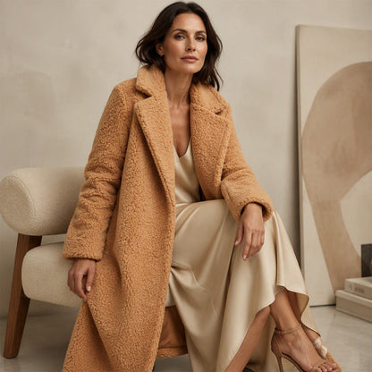 ❄️Thick Warmth, Cozy Coverage🧥 Women's Mid-Long Lambswool Coat – Thick Insulation & Comfortable Wear ✨