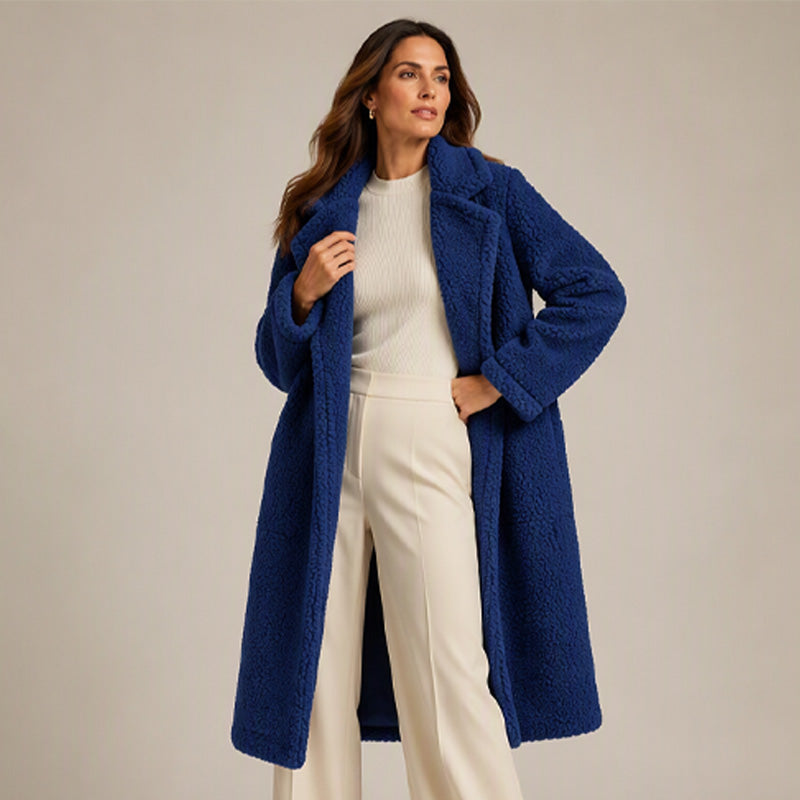 ❄️Thick Warmth, Cozy Coverage🧥 Women's Mid-Long Lambswool Coat – Thick Insulation & Comfortable Wear ✨