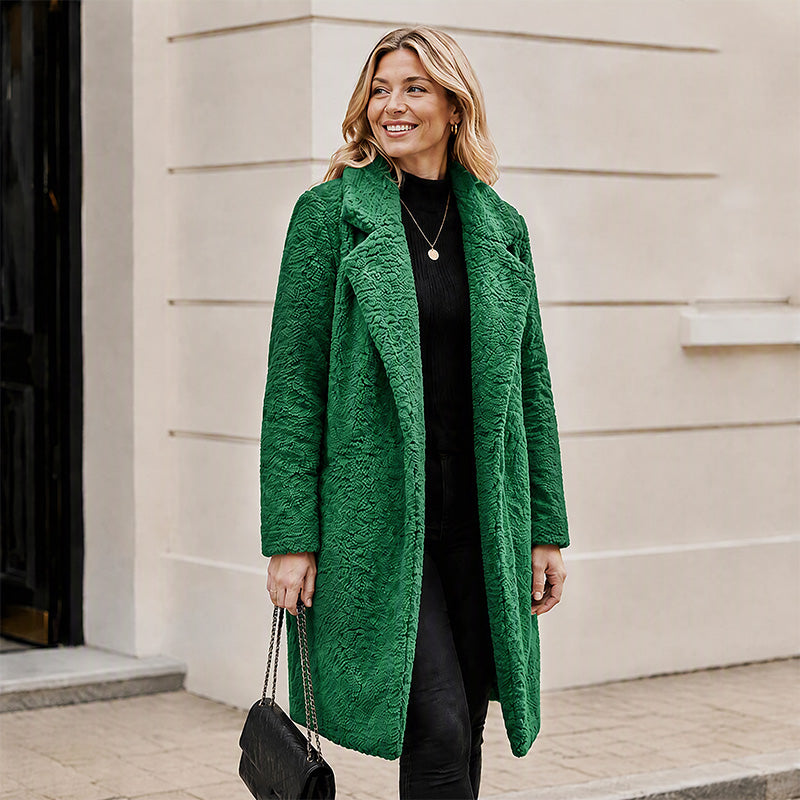 ❄️Thick Warmth, Cozy Coverage🧥 Women's Mid-Long Lambswool Coat – Thick Insulation & Comfortable Wear ✨