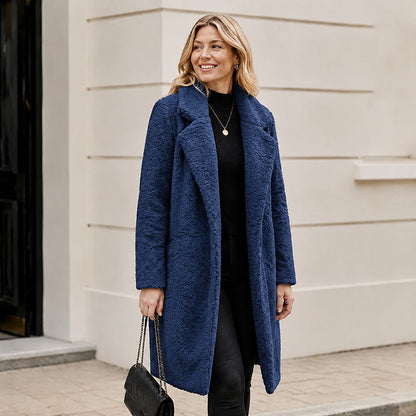 ❄️Thick Warmth, Cozy Coverage🧥 Women's Mid-Long Lambswool Coat – Thick Insulation & Comfortable Wear ✨