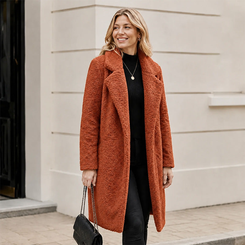 ❄️Thick Warmth, Cozy Coverage🧥 Women's Mid-Long Lambswool Coat – Thick Insulation & Comfortable Wear ✨