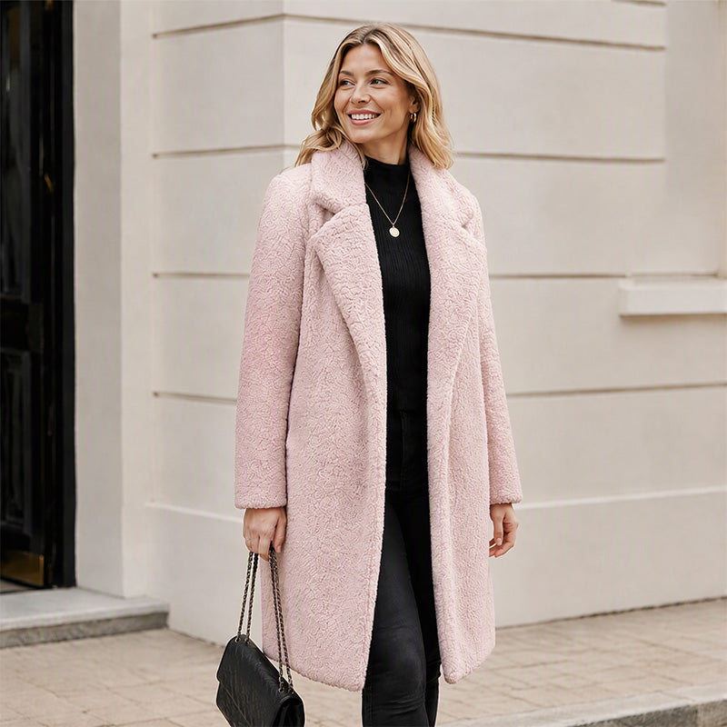 ❄️Thick Warmth, Cozy Coverage🧥 Women's Mid-Long Lambswool Coat – Thick Insulation & Comfortable Wear ✨