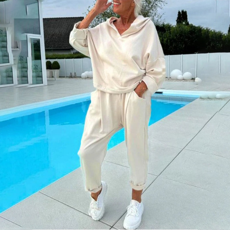 🏠Hooded Sweatshirt & Lounge Pants, Home Comfort🛋️ Women's Hooded Sweatshirt & Lounge Pants Set – Soft Fabric & Relaxed Fit | Perfect for Lounging & Weekend Relaxation, Cozy & Easy ✨