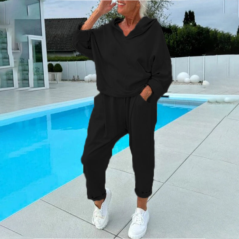 🏠Hooded Sweatshirt & Lounge Pants, Home Comfort🛋️ Women's Hooded Sweatshirt & Lounge Pants Set – Soft Fabric & Relaxed Fit | Perfect for Lounging & Weekend Relaxation, Cozy & Easy ✨