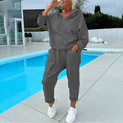 🏠Hooded Sweatshirt & Lounge Pants, Home Comfort🛋️ Women's Hooded Sweatshirt & Lounge Pants Set – Soft Fabric & Relaxed Fit | Perfect for Lounging & Weekend Relaxation, Cozy & Easy ✨