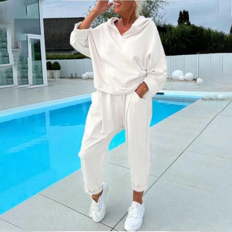 🏠Hooded Sweatshirt & Lounge Pants, Home Comfort🛋️ Women's Hooded Sweatshirt & Lounge Pants Set – Soft Fabric & Relaxed Fit | Perfect for Lounging & Weekend Relaxation, Cozy & Easy ✨